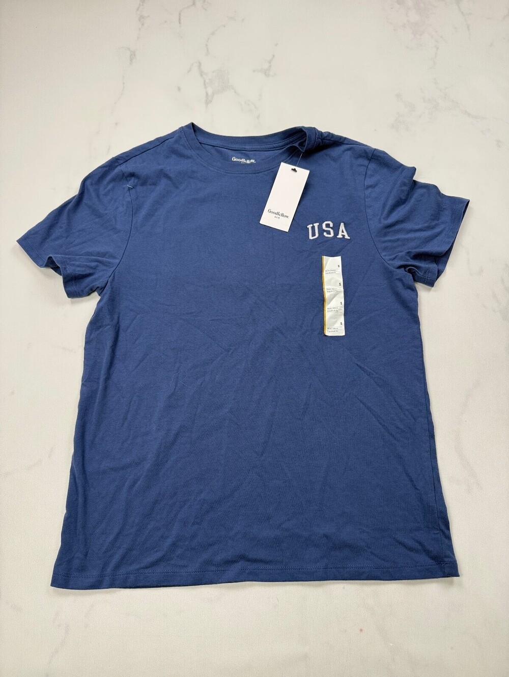 Goodfellow & Co USA T Shirt Navy 90s VTG Americana - Mens S